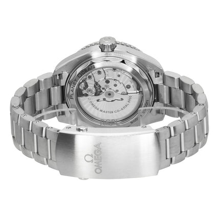 Omega Seamaster Planet Ocean ruostumattomasta teräksestä valmistettu musta kellotaulu automaattinen sukeltajan 215.30.44.21.01.002 600M miesten kello