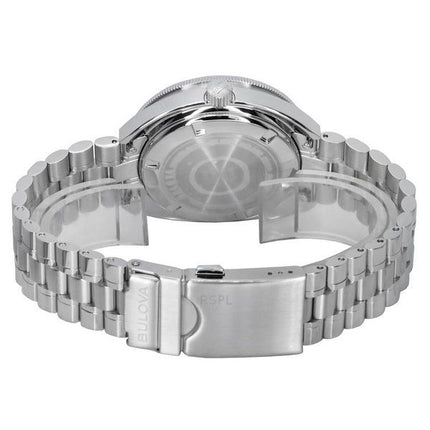 Bulova Oceanographer GMT ruostumattomasta teräksestä valmistettu sininen kellotaulu automaattinen sukeltaja 96B405 200M miesten