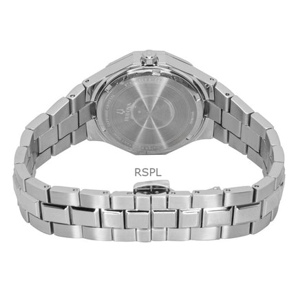 Bulova Prestige ruostumattomasta teräksestä valmistettu violetti kellotaulu kvartsi 96M168 100M naisten kello