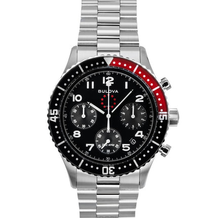 Bulova Marine Star Heritage -erikoispainos Chronograph mustalla kellotaululla Quartz Diver's 98B451 200M miesten kello