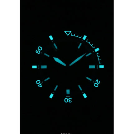 Emporio Armani Sea Explorer silikoniranneke mustalla kellotaululla automaattinen sukeltajan AR60078 200M miesten kello