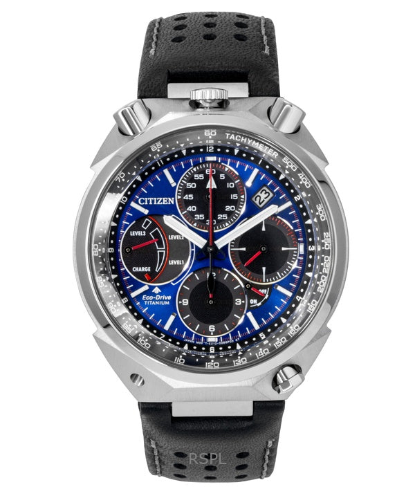 Citizen Promaster Tsuno Chronograph Racer Limited Edition Blue Dial Eco-Drive Diver's AV0088-01L 200M miesten kello