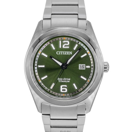 Citizen Eco-Drive Super Titanium Green Dial AW1641-81X miesten kello