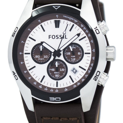 Fossil Cuff Chronograph Tan Leather CH2565 miesten kello