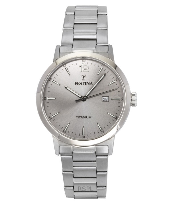 Festina Titanium Grey Dial F20435-2 Miesten Kello