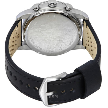 Fossil Sport Tourer Chronograph -nahkahihnan punainen kellotaulu kvartsi FS6086 miesten kello