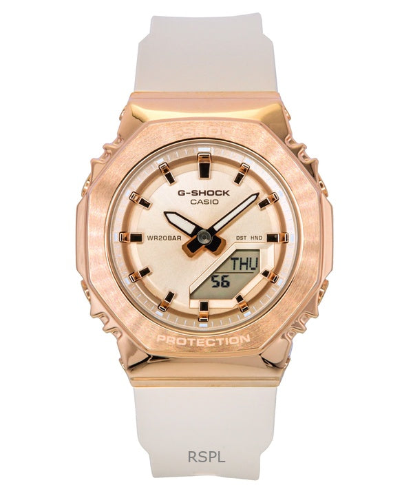Casio G-Shock analoginen digitaalinen biopohjainen hartsihihna Rose Gold Kellotaulu Quartz GM-S2110PG-4A 200M naisten kello