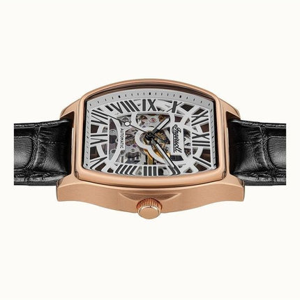 Ingersoll Kalifornian nahkaranneke Cool Grey Skeleton Kellotaulu I14201 Miesten Kello