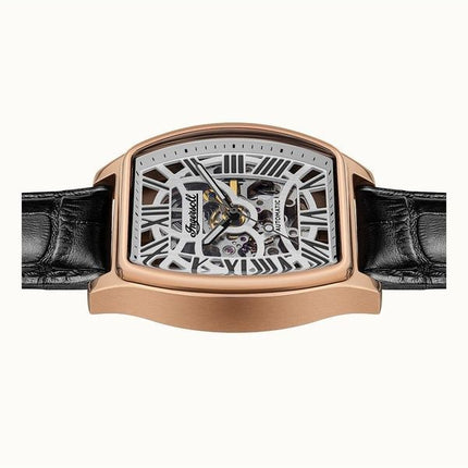 Ingersoll Kalifornian nahkaranneke Cool Grey Skeleton Kellotaulu I14201 Miesten Kello