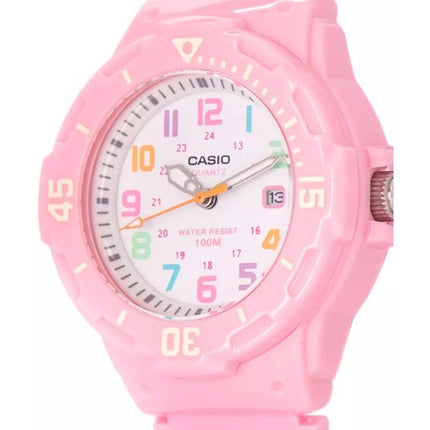 Casio vaaleanpunainen hartsihihna LRW-200H-4B2VDF LRW200H-4B2VDF naisten kello