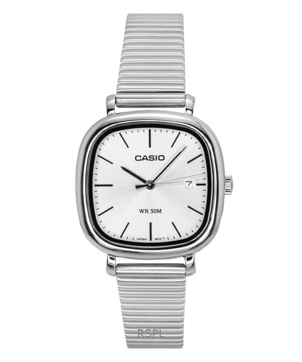 Casio Standard Analog Ruostumattomasta Teräksestä Hopeinen Kellotaulu Quartz LTP-B166D-7AV Naisten Kello
