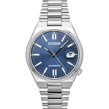 Citizen Tsuyosa ruostumattomasta teräksestä valmistettu sininen kellotaulu automaattinen NJ0200-50M miesten kello