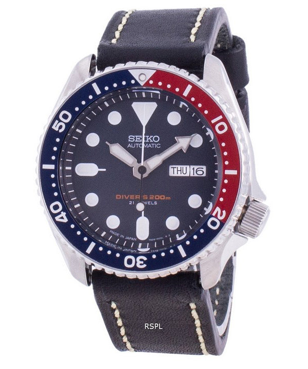Seiko Automatic Diverin musta kellotaulu SKX009J1-var-LS16 200M miesten kello