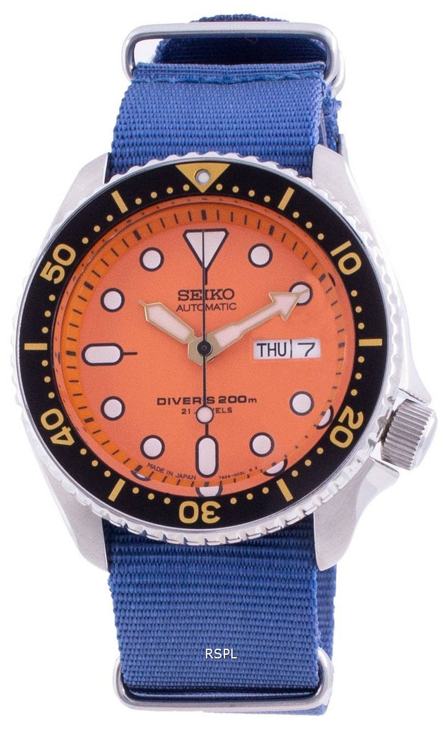 Seiko Automatic Diver',s SKX011J1-var-NATO8 200M Japan Made Herreur