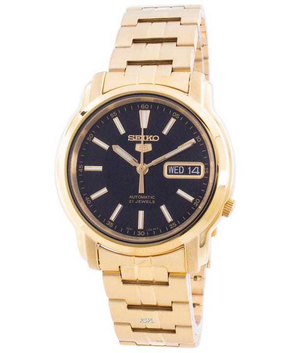 Seiko 5 automaattinen musta kellotaulu SNKL88 SNKL88K1 SNKL88K miesten kello