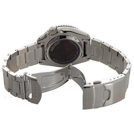 Seiko 5 Sports SKX Style ruostumattomasta teräksestä läpinäkyvä sininen kellotaulu automaattinen SRPJ45K1 100M miesten kello