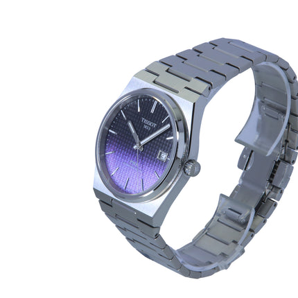 Tissot PRX Powermatic 80 Gradient ruostumattomasta teräksestä valmistettu musta kameleonttikellotaulu automaattinen T137.407.11.051.01 100M miesten kello