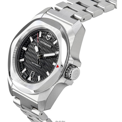 Victorinox INOX ruostumattomasta teräksestä valmistettu musta kellotaulu automaattinen sukeltajan 242019 200M miesten kello