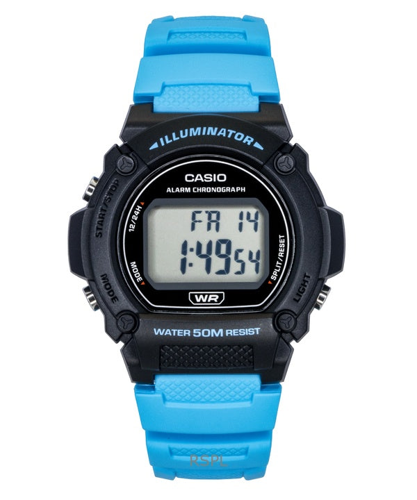 Casio Standard Digital Blue Harts Strap Quartz W-219H-2A2V Miesten Kello
