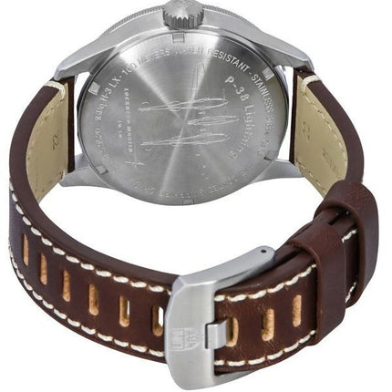 Luminox Air Pilot P-38 Lightning GMT -nahkahihna musta kellotaulu Quartz XA.9521 100M miesten kello