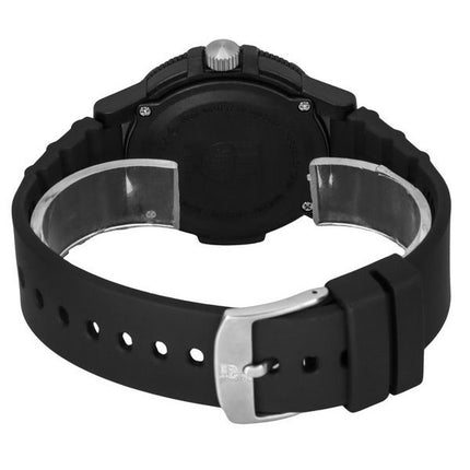 Luminox nahkaselkä SEA Turtle jättiläinen polyuretaanihihna musta ja sininen kellotaulu Sveitsin kvartsi XS.0324 100M miesten ke