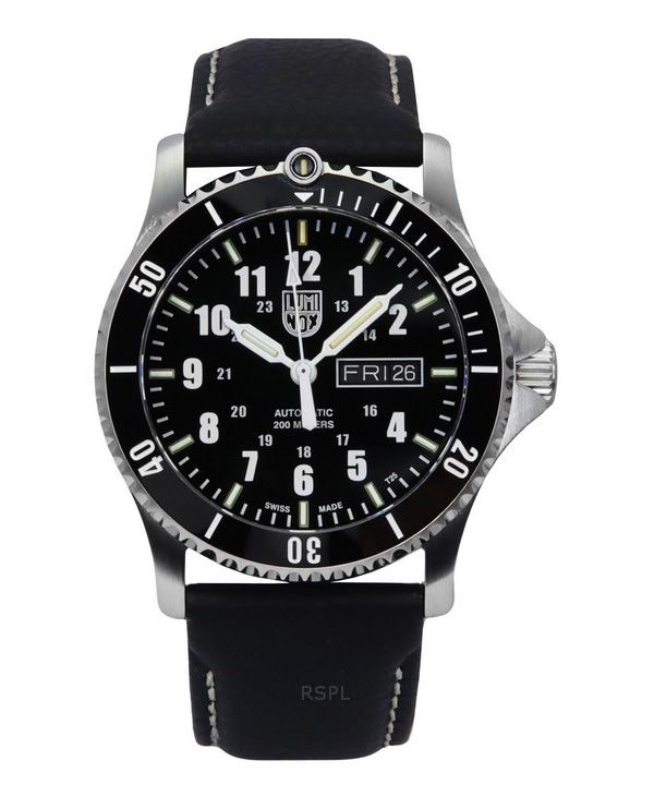 Luminox Sport Timer Nahkahihna Sininen Kellotaulu Automaattinen sukeltaja XS.0921 200M Miesten kello