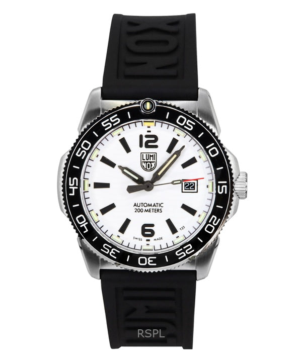 Luminox Pacific Diver Midnight Mariner -kumiranneke, valkoinen kellotaulu, automaattinen XS.3101.H 200M miesten kello