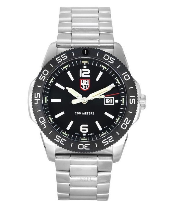 Luminox Pacific Diver ruostumaton teräs musta kellotaulu kvartsi XS.3122 200M miesten kello