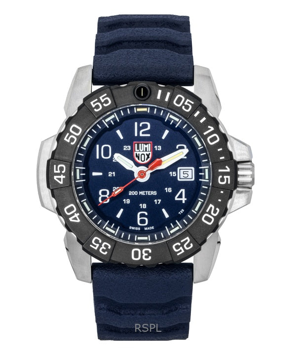 Luminox Navy Seal -kumiranneke, sininen kellotaulu, kvartsi, sukeltajan XS.3253.CB 200M miesten kello