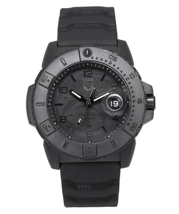Luminox Navy Seal Foundation kumihihna musta kellotaulu kvartsi Diver',s XS.3601.BO.NSF 200M miesten kello