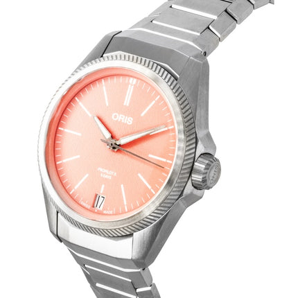 Oris Propilot X Calibre 400 Titanium Lohenruskea Dial Automatic 01-400-7778-7158-07-7-20-01TLC 100M Unisex Kello