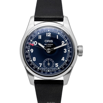 Oris Big Crown Pointer -päivämääräkaliiperi 403 nahkaranneke, sininen kellotaulu, automaattinen 01-403-7776-4065-07-5-19-11 miesten kello