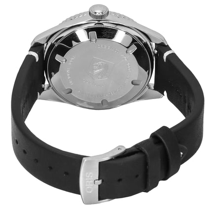Oris Social Club Singapore nahkahihna valkoinen kellotaulu automaattinen 01-733-7707-4051-OSC-SGP-setti 100M miesten kello