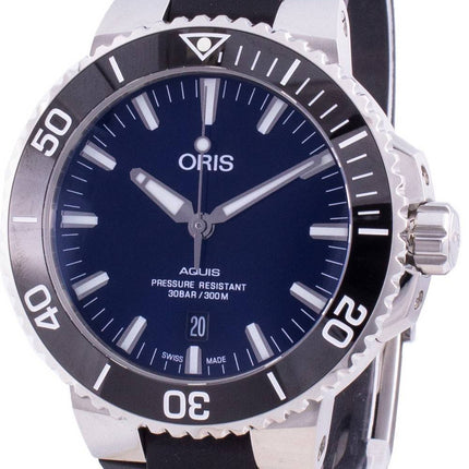 Oris Aquis Päivämäärä 01 733 7730 4135-07 4 24 64EB 01-733-7730-4135-07-4-24-64EB Automaattinen 300M miesten kello