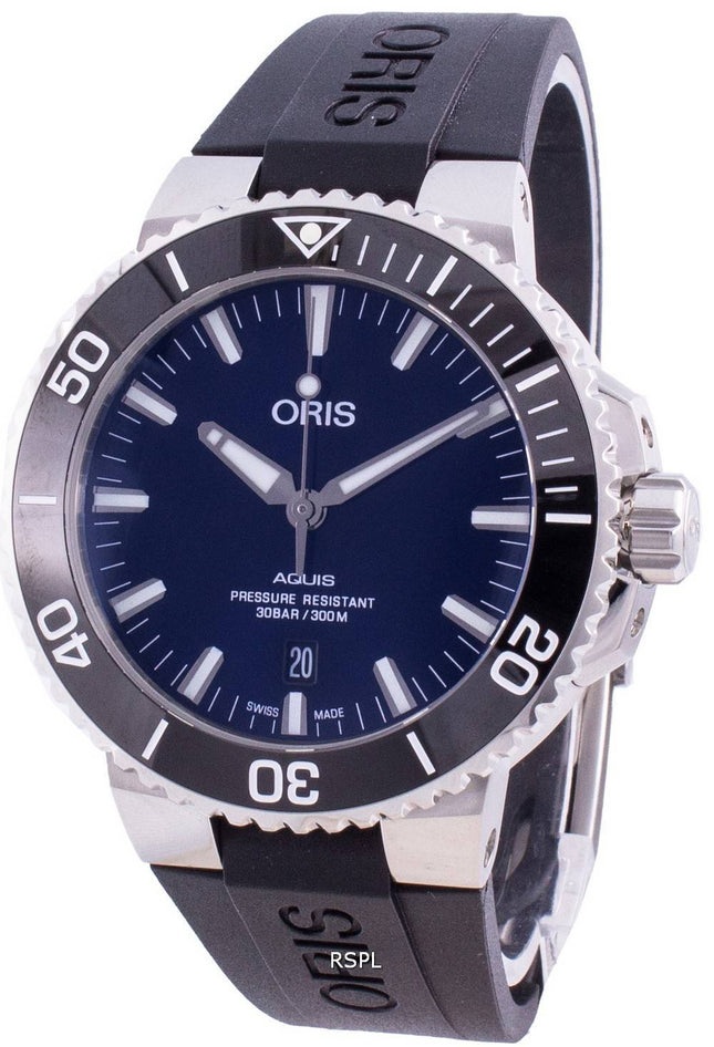 Oris Aquis Päivämäärä 01 733 7730 4135-07 4 24 64EB 01-733-7730-4135-07-4-24-64EB Automaattinen 300M miesten kello