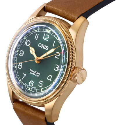 Oris Big Crown Pointer Date 80th Anniversary Edition Green Dial Automaattinen 01-754-7741-3167-07-5-20-58BR Miesten kello