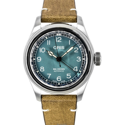 Oris Big Crown Volante nahkaranneke, sininen kellotaulu, automaattinen 01-754-7779-4065-set miesten kello