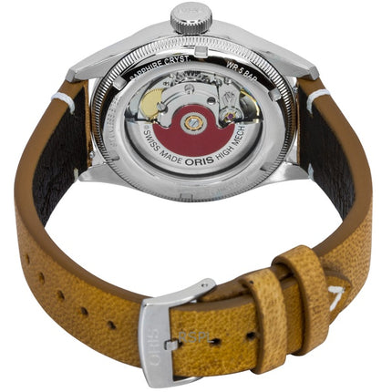 Oris Big Crown Cervo Volante nahkaranneke vihreällä kellotaululla automaattinen 01-754-7779-4067-set miesten kello