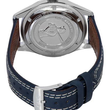Oris Hank Aaron Limited Edition nahkahihna valkoinen kellotaulu Automaattinen 01-754-7785-4081-setti Unisex-kello ja lahjasetti