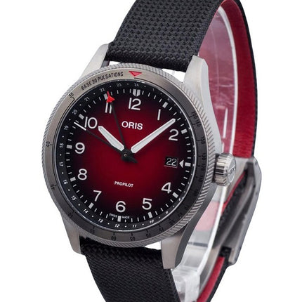 Oris Big Crown ProPilot GMT kangashihna punainen kellotaulu automaattinen 01 798 7773 4268-07 3 20 14GLC 100M miesten kello