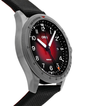 Oris Big Crown ProPilot GMT kangashihna punainen kellotaulu automaattinen 01 798 7773 4268-07 3 20 14GLC 100M miesten kello