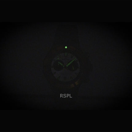 Edox Delfin The Original Chronograph -kumisella hihnalla ja hopeanvärisellä taululla varustettu kvartsikello Diver's 10112-37GNOCA-ANO 200M miesten kello