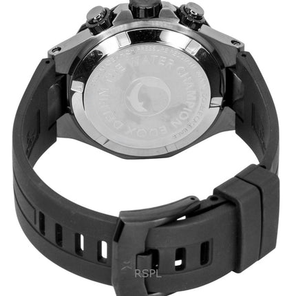 Edox Delfin The Original Chronograph -kumisella hihnalla ja hopeanvärisellä taululla varustettu kvartsikello Diver's 10112-37GNOCA-ANO 200M miesten kello