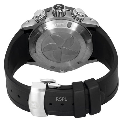 Edox CO-1 Chronograph -kumisella rannekkeella ja sinisellä kellotaululla varustettu kvartsi-sukelluskello 10242-TIN-BUIDN 1000M miesten kello