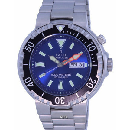 Suhde FreeDiver Blue Kellotaulu ruostumaton teräskvartsi 1050HA93-12V-BLU 1000M miesten kello