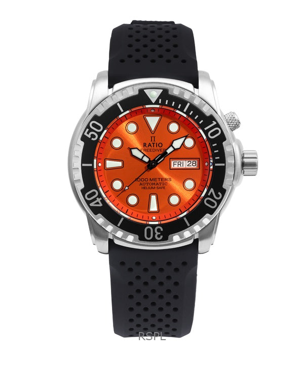 Suhdevapaa Diver Helium-Safe 1000M Sapphire Automatic 1068HA90-34VA-ORG miesten kello