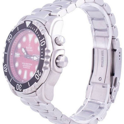 Suhdevapaa Diver Helium-Safe 1000M Sapphire Automaattinen 1068HA96-34VA-RED miesten kello