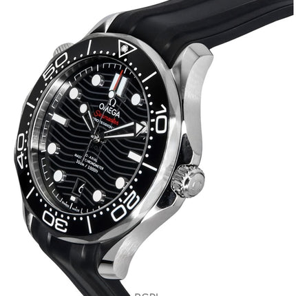 Omega Seamaster kumihihna musta kellotaulu automaattinen sukeltaja 210.32.42.20.01.001 300M miesten kello