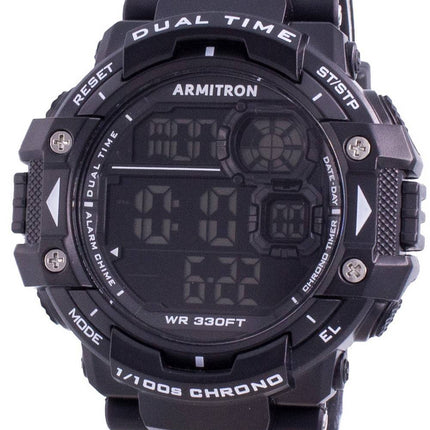 Armitron Sport 408309BLK Quartz Dual Time miesten kello