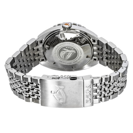 Doxa SUB 300T Sharkhunter ruostumattomasta teräksestä valmistettu musta kellotaulu automaattinen sukeltajan 840.10.101.10 1200M miesten kello lisärannekkeella